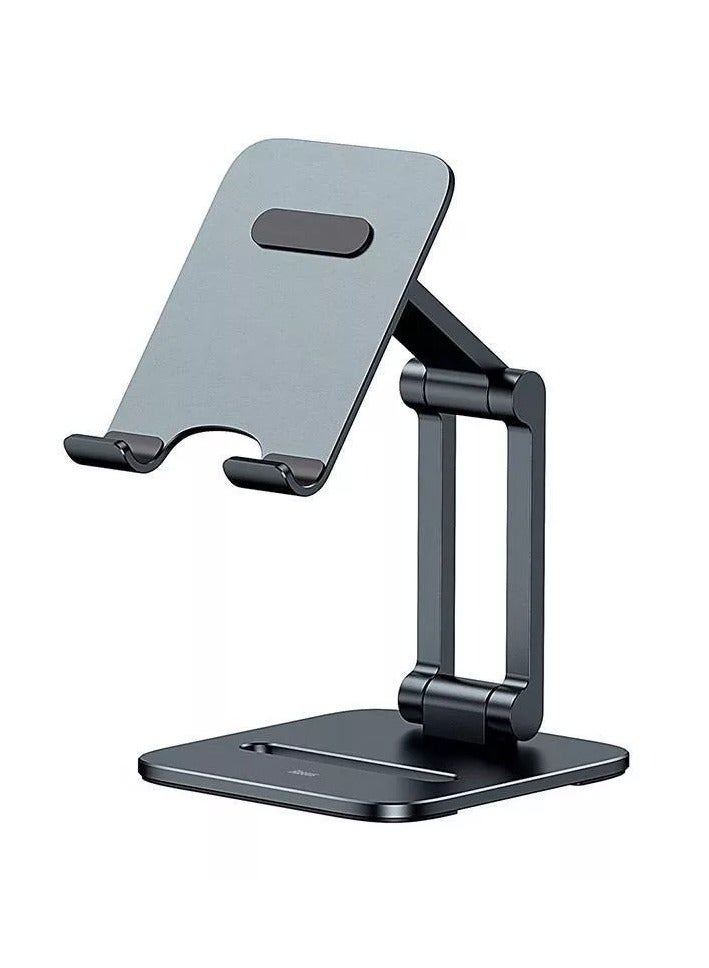 بيسوس Baseus Desktop Biaxial Foldable Metal Stand (for Phones) Grey Grey  - Image 2