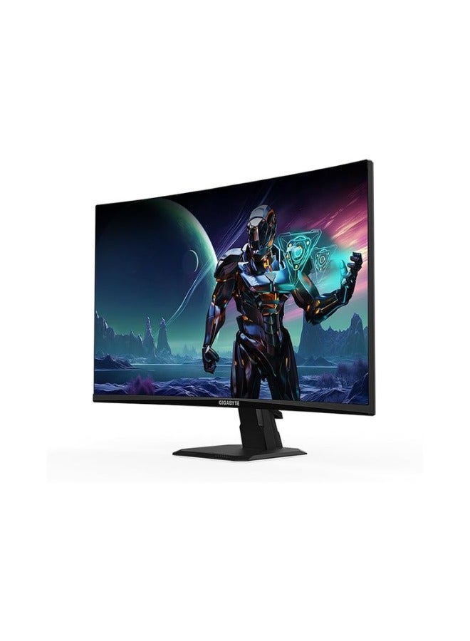 جيجابايت - شاشة ألعاب GS27FC مقاس 27 بوصة 180 هرتز 1080 بيكسل، شاشة عرض 1920 × 1080 فولت أمبير 1500 آر، وقت استجابة 1 مللي ثانية (MPRT)، جاهزية HDR، FreeSync Premium، 1x Display Port 1.4، 2X HDMI 2.0 أسود - Image 1