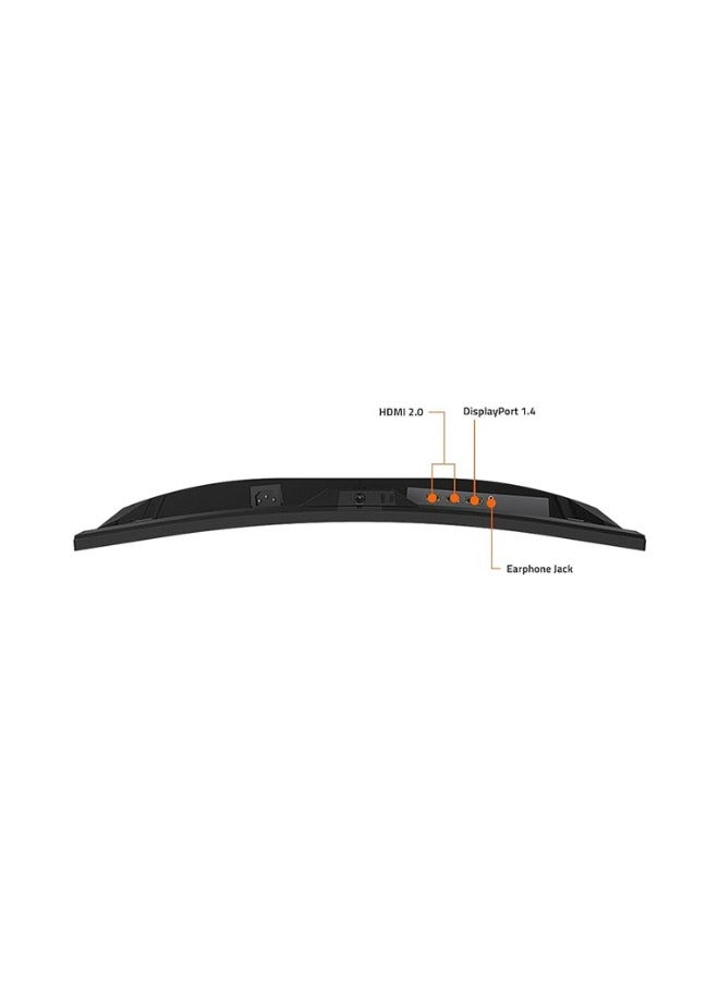 جيجابايت - شاشة ألعاب GS27FC مقاس 27 بوصة 180 هرتز 1080 بيكسل، شاشة عرض 1920 × 1080 فولت أمبير 1500 آر، وقت استجابة 1 مللي ثانية (MPRT)، جاهزية HDR، FreeSync Premium، 1x Display Port 1.4، 2X HDMI 2.0 أسود - Image 1