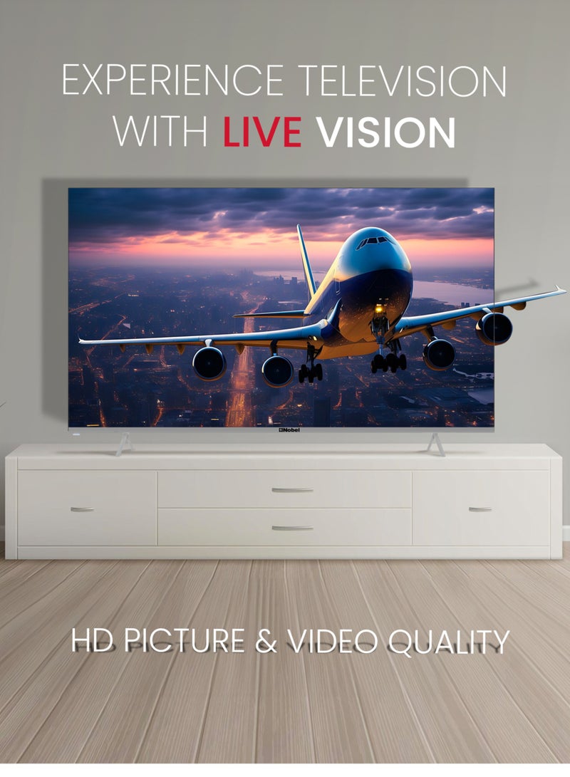 Nobel - 75 Inch Diamond 4K UHD VIDAA Smart TV iOS and Android Devices with VIDAA Voice & DTS TruBass™ Surround Sound Youtube Netflix Prime Video Bluetooth WiFi And Screen Sharing 2024 Model One Year Warranty UHD75VID Silver - Image 1