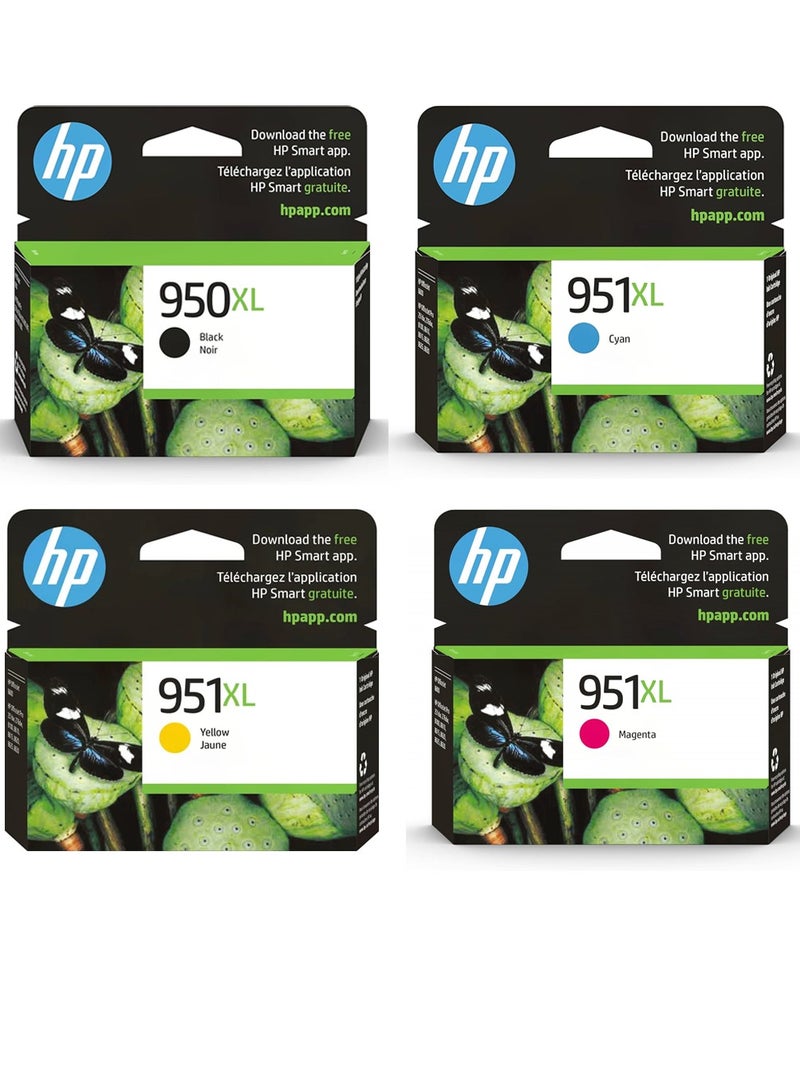 HP - 950XL/951XL Ink Value Pack For Officejet Pro 251dw, 276dw, 8100, 8600, 8610, 8620, 8630 Printer Black,Cyan,Magenta,Yellow - Image 1