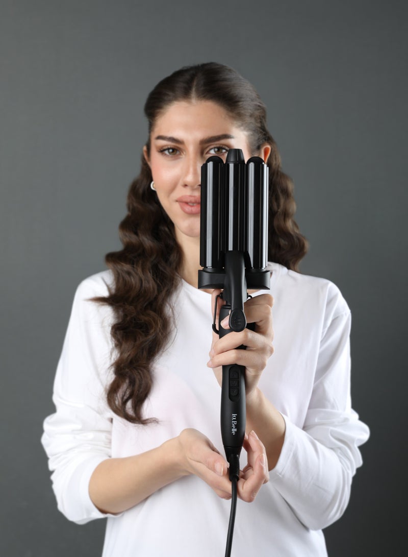 La belle - Wavy Triple Hair Curler black - Image 1