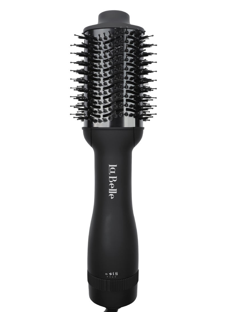La belle Mini Hair Dryer & Styler Brush Black  - Image 1