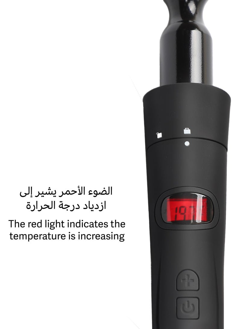 La belle - Curly Pro Hair Curler With Five Different Styles Black - Image 1