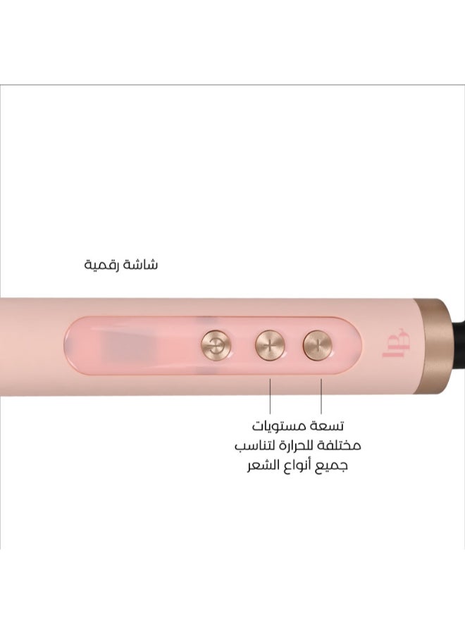 La belle - Hair Straightening Pro Brush Pink - Image 1