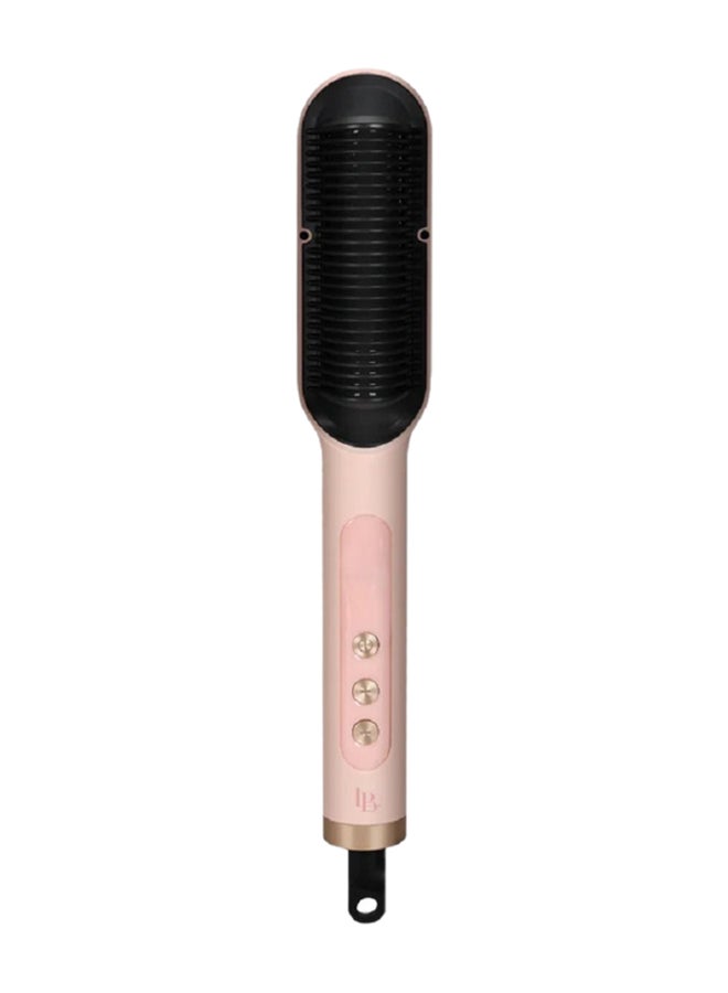 La belle - Hair Straightening Pro Brush Pink - Image 1