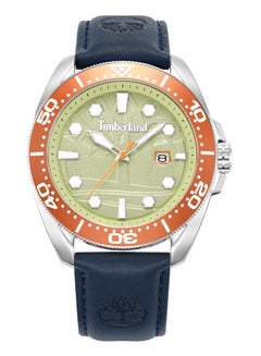 Men's Carrigan Watch With Stainless Steel Case And Leather Strap Water Resistant 45mm  -  TDWGB2230605