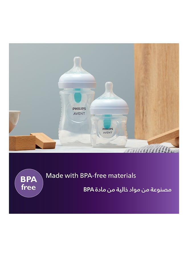 Natural Response Baby Feeding Bottle With Airfree Vent 125Ml | No.1 Brand Recommended By Moms Worldwide |Natural Response Technology Mimics Breastfeeding | Uniquely Designed Nipple Releases Milk Only When Baby Drinks
