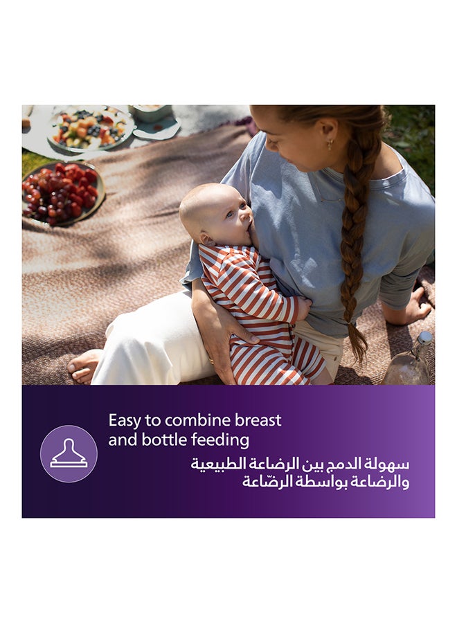 PHILIPS AVENT Natural Response Baby Feeding Bottle With Airfree Vent 260Ml | No.1 Brand Recommended By Moms Worldwide |Natural Response Technology Mimics Breastfeeding | Uniquely Designed Nipple Releases Milk Only When Baby Drinks  - Image 5