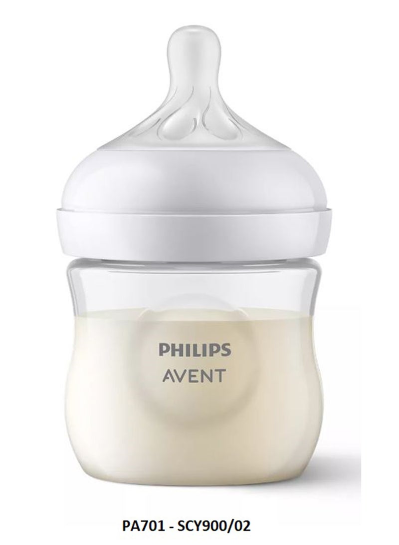 عبوة من زجاجتين رضاعة ناتشورال 3.0 سعة 125 مل - أبيض - Image 2