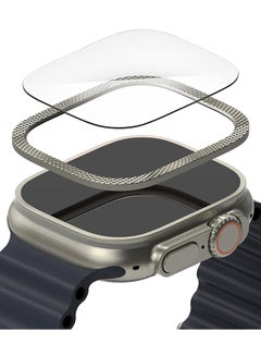 Ringke Bezel Styling And Glass Combo For Apple Watch Ultra 2 / 1 Screen Protector (49Mm) And CaseTempered Glass Protector With Stainless Steel Frame 49-48 Multicolour  - Image 1