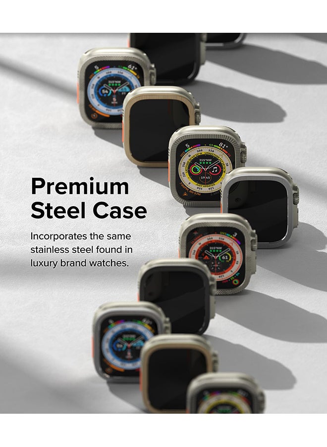 Ringke Bezel Styling And Glass Combo For Apple Watch Ultra 2 / 1 Screen Protector (49Mm) And CaseTempered Glass Protector With Stainless Steel Frame 49-48 Multicolour - Image 4