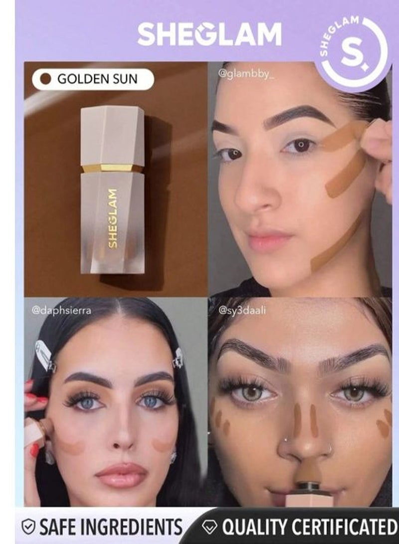 SHEGLAM Sun Sculpt Liquid Contour - Golden Sun Golden Sun  - Image 4
