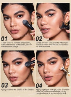 SHEGLAM Stereo Face Six Color Cosmetic Disc - 502 Nude Multicolour  - Image 4