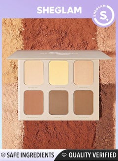 SHEGLAM Stereo Face Six Color Cosmetic Disc - 502 Nude Multicolour  - Image 1