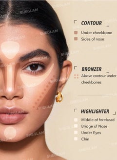 SHEGLAM Stereo Face Six Color Cosmetic Disc - 502 Nude Multicolour  - Image 3