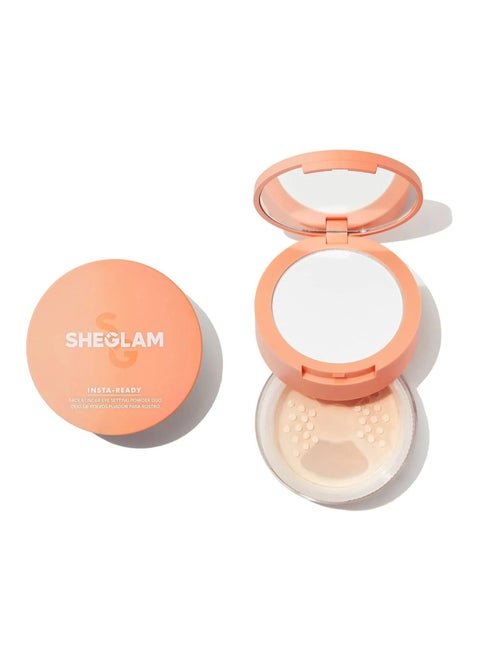 Insta-Ready Face And Under Eye Setting Powder Duo-Bisque Bisque