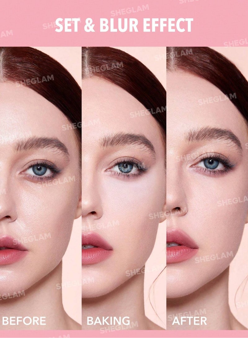 SHEGLAM - Insta-Ready Face And Under Eye Setting Powder Duo - Bubblegum Pink - Image 1