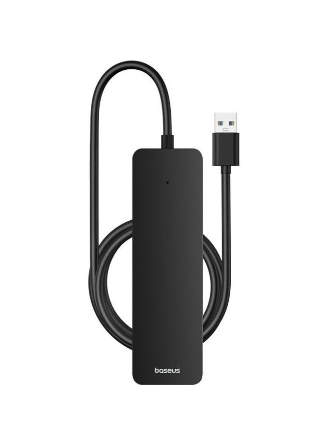 Baseus Baseus UltraJoy Series 4-Port  HUB Lite 100cm Cluster Black（USBA to USB3.0*4） Black  - Image 2