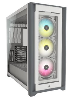 CORSAIR Icue 5000X Cc-9011213-Ww Rgb Tempered Glass Mid-Tower Atx Pc Smart Case White  - Image 1