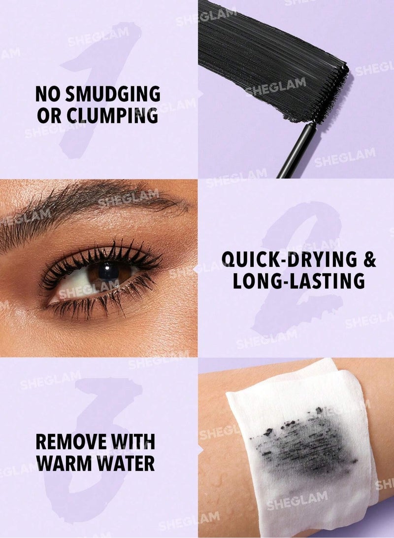 SHEGLAM Lash Besties 2-In-1 Mascara Volumizing Double Head Brush Black  - Image 5