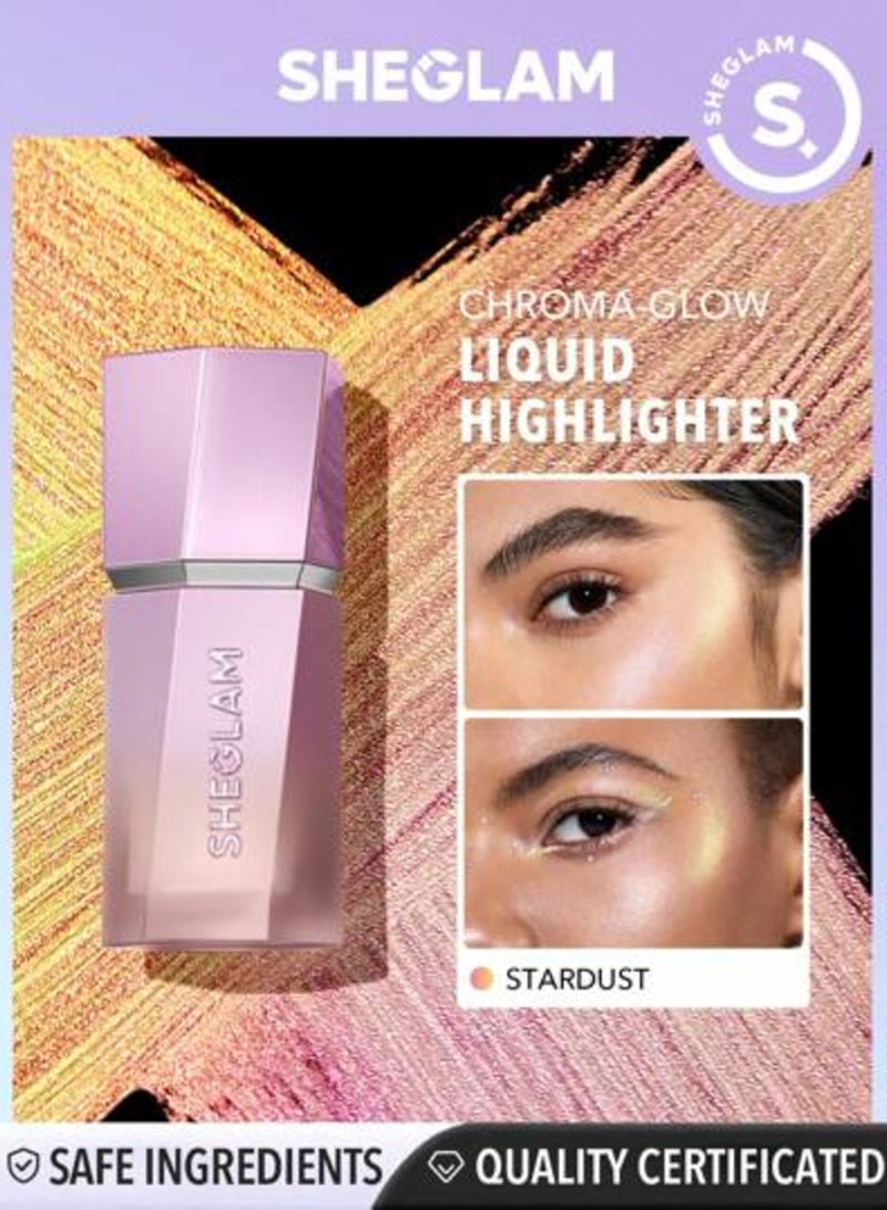 SHEGLAM - Chroma Glow Bloom Liquid Highlighter Stardust White - Image 1