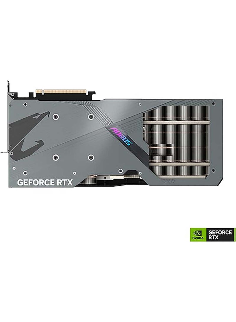 GIGABYTE - AORUS GeForce RTX 4090 Master Graphics Card, 24GB GDDR6X 384 bit Memory, 16384 CUDA Cores, 2550 MHz Core Clock, 21 Gbps Memory Speed, PCI-E 4.0, 1 x HDMI 2.1, 3 x DP1.4 | GV-N4090AORUS M-24GD Black - Image 1