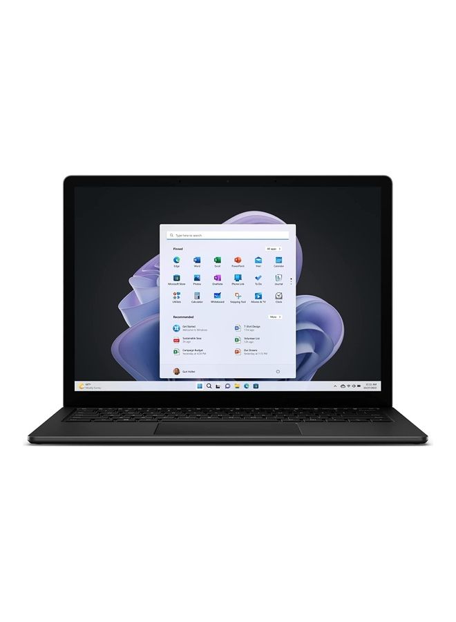 Microsoft - Surface Laptop 5 Laptop With 13.5-Inch Display, Core i7-1265U Processor/16GB RAM/256GB SSD/Intel Iris XE Graphics/Windows 11 Pro / English Black - Image 1
