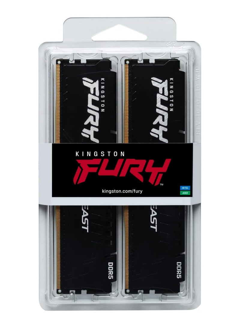 Kingston - DRAM 16GB (2 x 8GB) 5200MT/s DDR5 CL40 DIMMFURY Beast 8 GB - Image 1