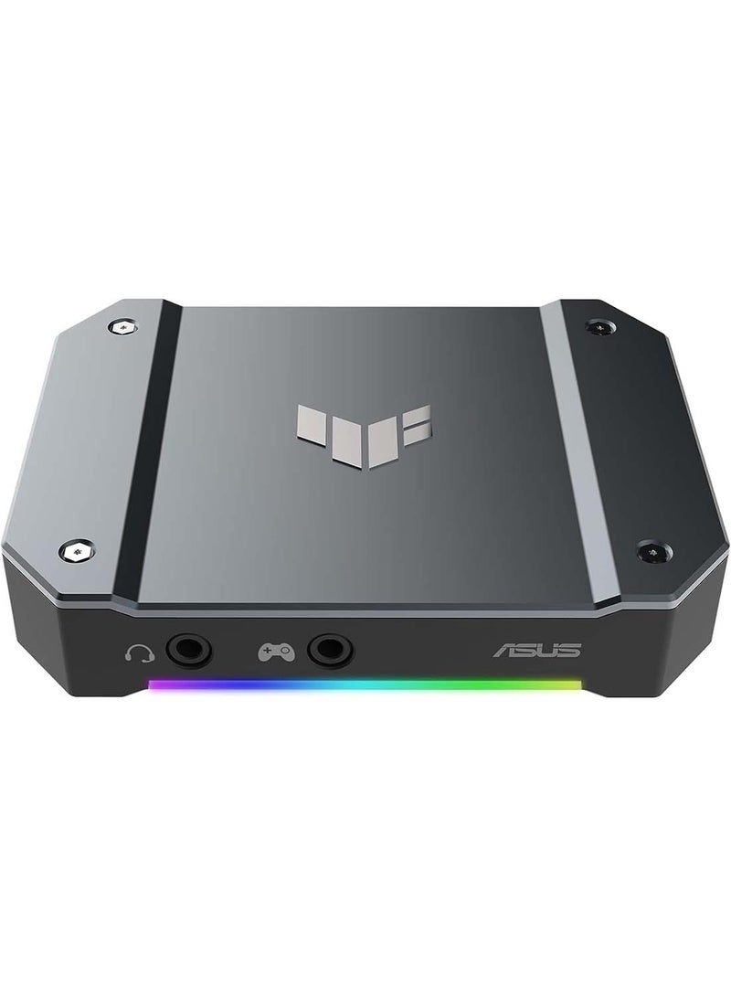 ASUS - TUF Gaming Video Capture Card (CU4K30) 4K/2K/1080P 120 FPS & HDR Passthrough, Near-Zero Latency, Certified For OBS, USB 3.2, Plug & Play, Record & Stream With PC, PS5, Xbox, Switch | 90YM00H0-B0EA00 Black - Image 1