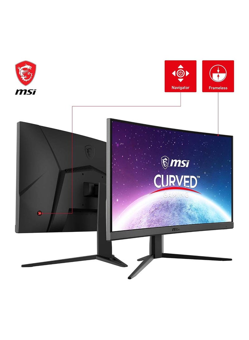 MSI - 24 inch G24C4 E2 FHD Curved VA Gaming Monitor, 180 Hz Refresh Rate & 1ms (MPRT) Response Time, Anti-Flicker & Less Blue Light, Wide Color Gamut, Adaptive Sync Technology Black - Image 1