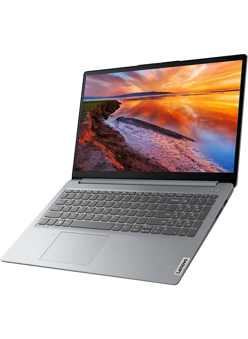 Lenovo - IdeaPad 1 15IAU7 (Upgraded Version) Laptop With 15.6-Inch Display, Core i5-1235U Processor/8GB RAM/512GB SSD/Intel Iris Xe Graphics/Windows 11 English/Arabic Cloud Grey - Image 1