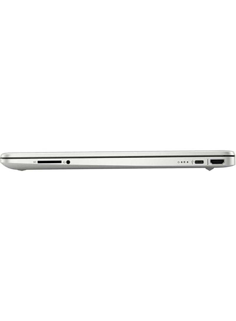 HP 15-FQ5145NE (Upgraded Version) Laptop With 15.6-Inch Display, Core i5-1235U Processor/8GB RAM/512GB SSD/Intel Iris XE Graphics/Windows 11 English/Arabic Natural Silver  - Image 4