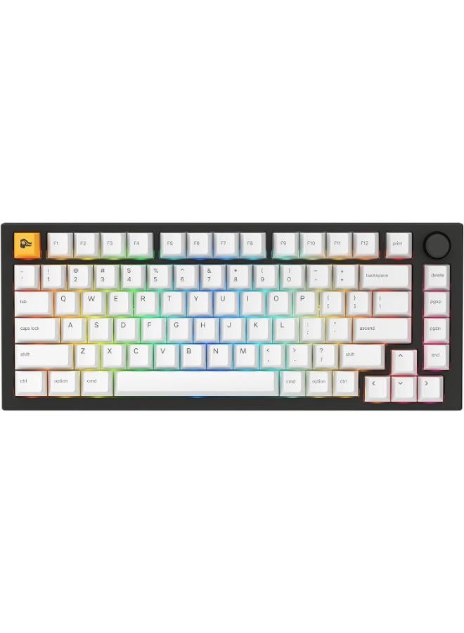 Glorious - GMMK PRO – Ultra Premium Compact 75% Gasket-Mounted Modular Mechanical Gaming Keyboard - GLO-GMMK-P75-FOX-B - Image 1