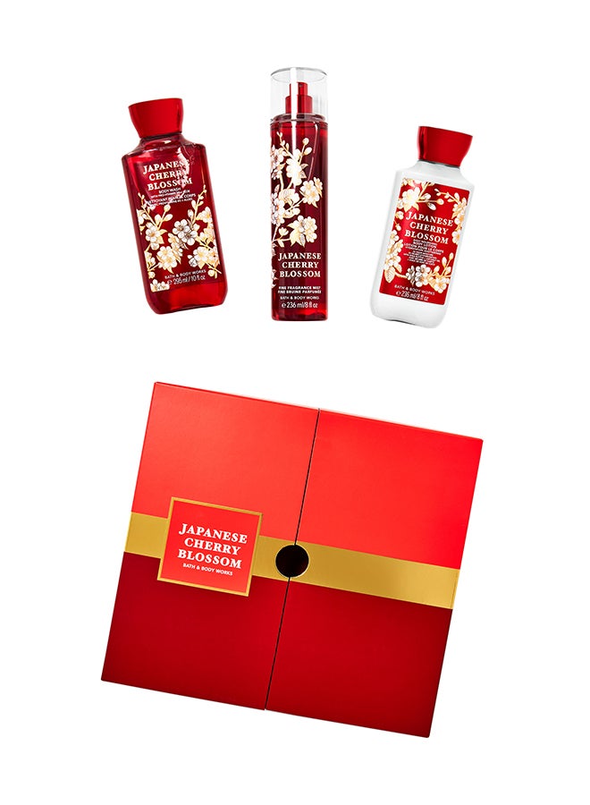 Bath & Body Works Japanese Cherry Blossom Gift Box Set Clear 767ml 