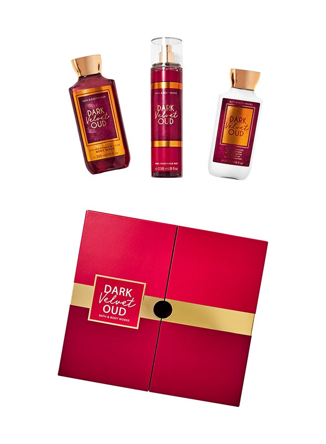 Bath & Body Works Dark Velvet Oud Gift Box Set Clear 