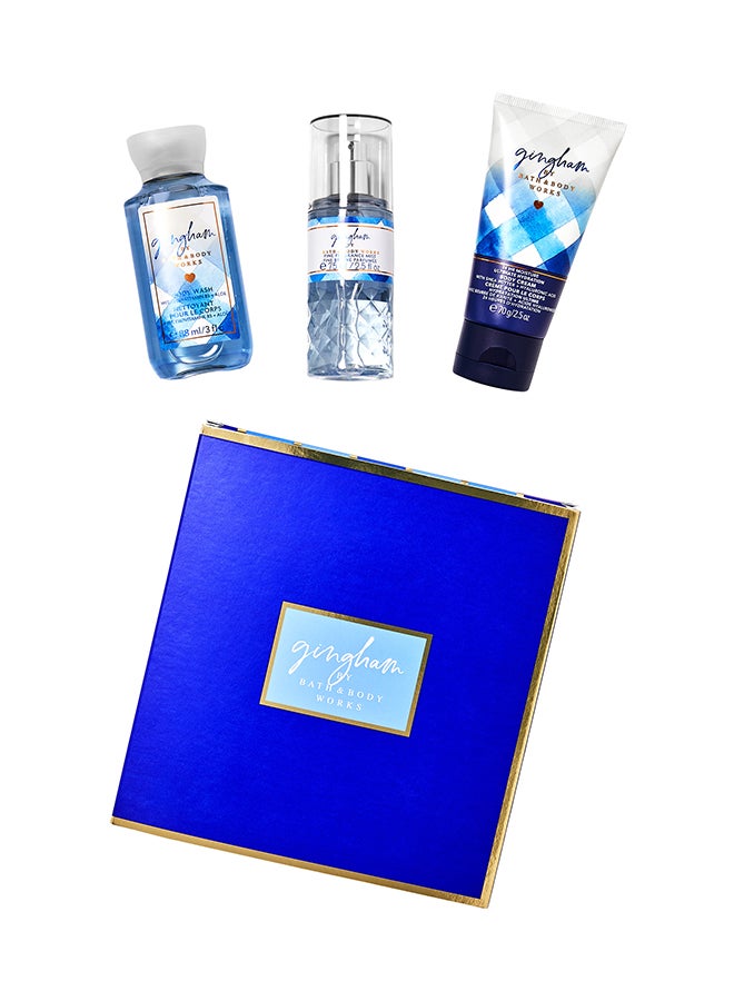 Bath & Body Works Gingham Mini Gift Box Set Clear 233ml 