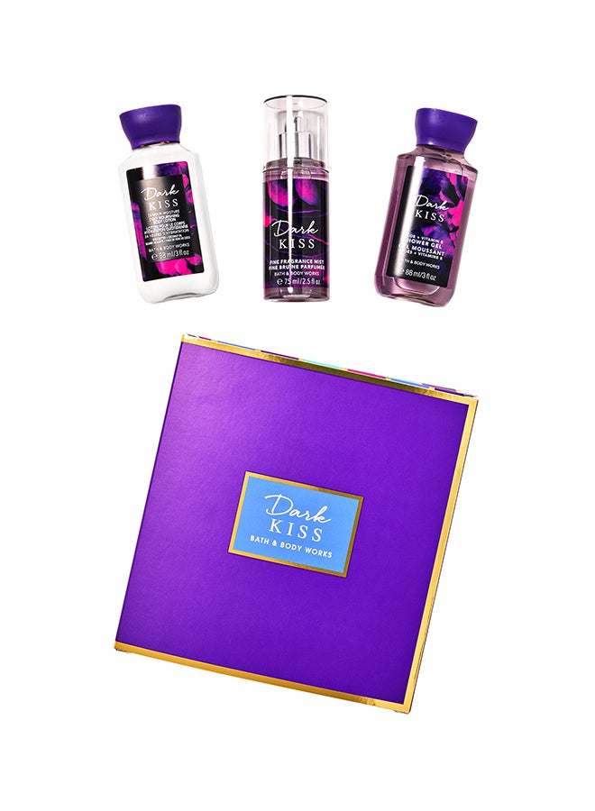 Bath & Body Works Dark Kiss Mini Gift Box Set Clear 