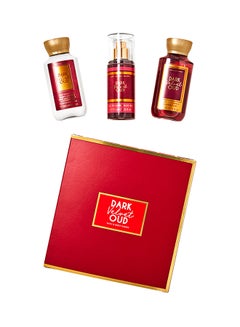 Bath & Body Works Dark Velvet Oud Mini Gift Box Set Clear 
