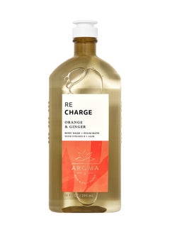 Bath & Body Works Orange Ginger Body Wash And Foam Bath Clear 295ml 