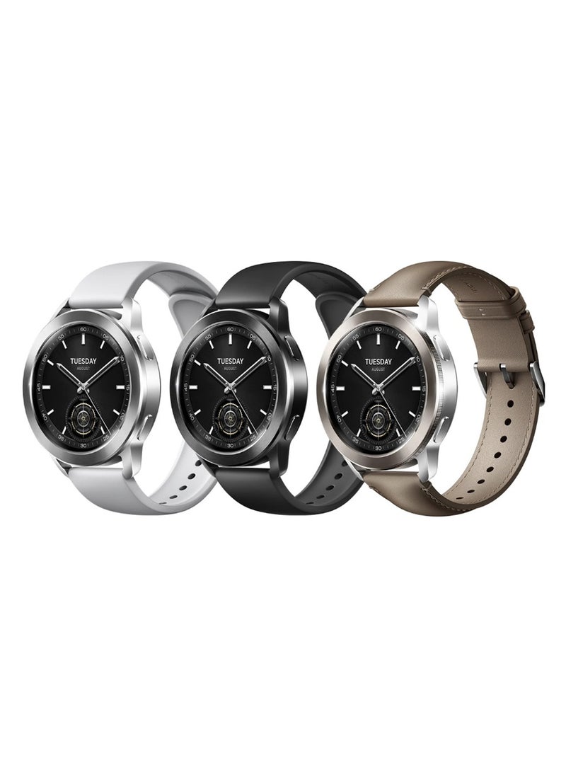 Xiaomi S3 1.43-Inch Chiness Version Amoled Display Bluetooth Calling Smart Watch 5ATM Waterproof Sports Band Silver - Image 2