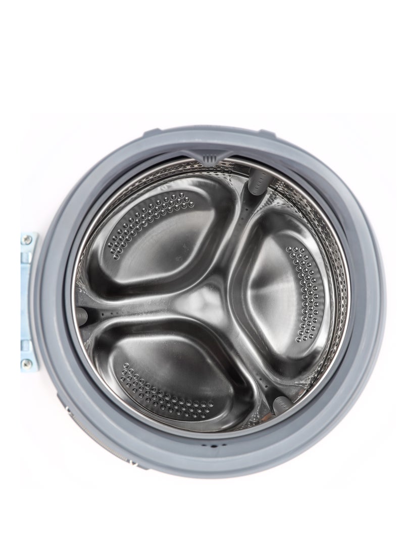 GEEPAS - 6 KG Front Load Fully Automatic Smart Washing Machine| With Drum Cleaning Function, Smart Weight Function, Stainless Steel Drum, Steam Function, Quick Wash| Child Lock 6 kg GWMF6210LCR White - Image 1