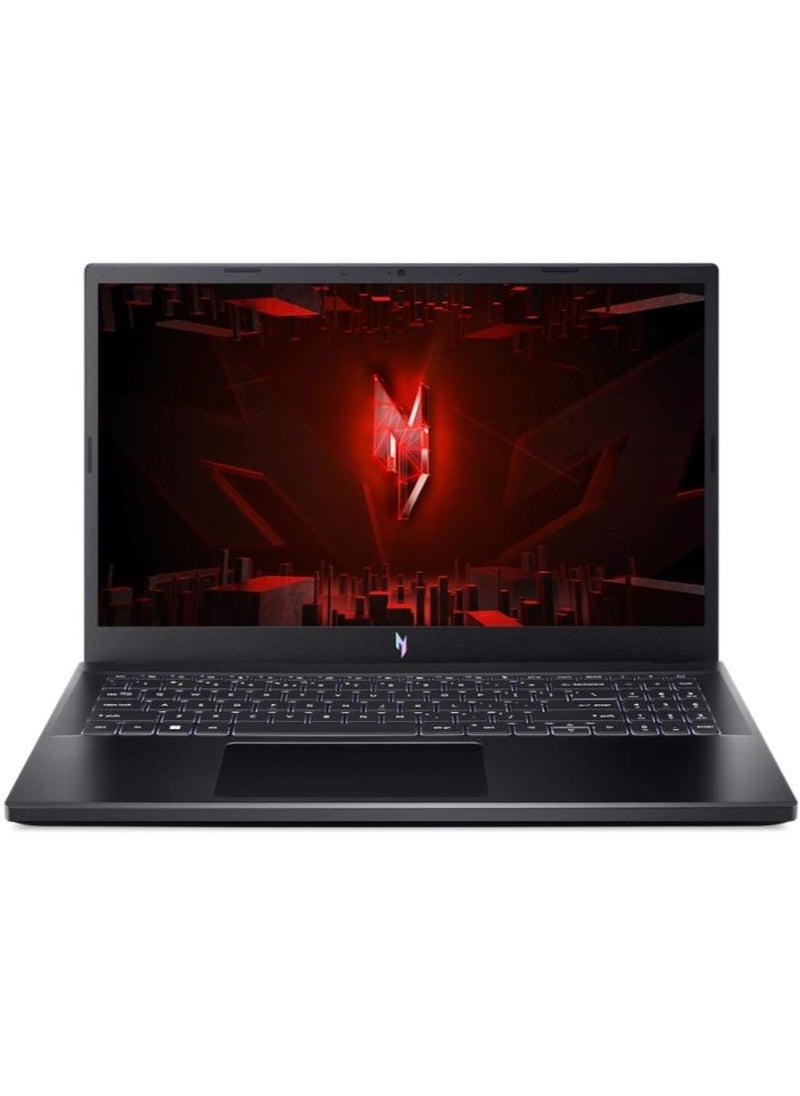 Acer Nitro V15 ANV15-51-73R8 Gaming Laptop With 15.6-Inch Full HD 144Hz, Core i7-13620H Processor/16GB RAM DDR5/512Gb NVMe SSD/Nvidia RTX 4050 6Gb GDDR6/Windows 11 Home/ English Obsidian Black - Image 1