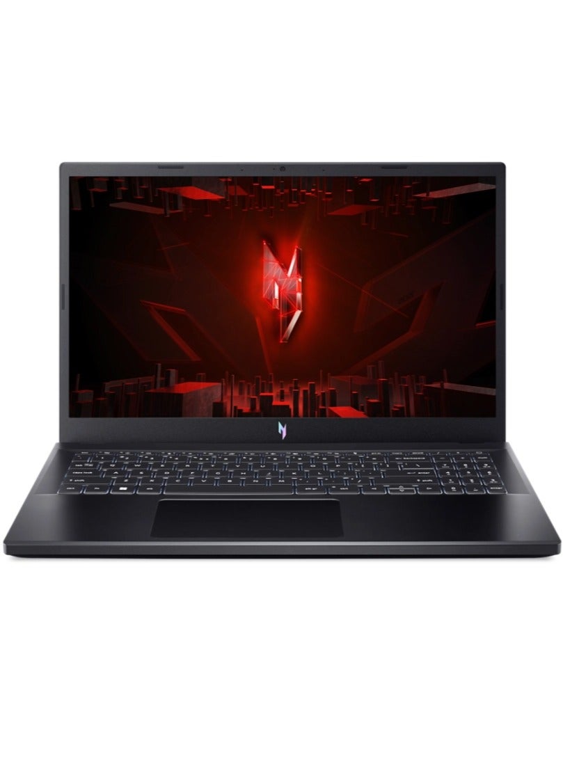 Nitro V15 ANV15-51-73R8 Gaming Laptop With 15.6-Inch Full HD 144Hz, Core i7-13620H Processor/16GB RAM DDR5/512Gb NVMe SSD/Nvidia RTX 4050 6Gb GDDR6/Windows 11 Home/ English Obsidian Black