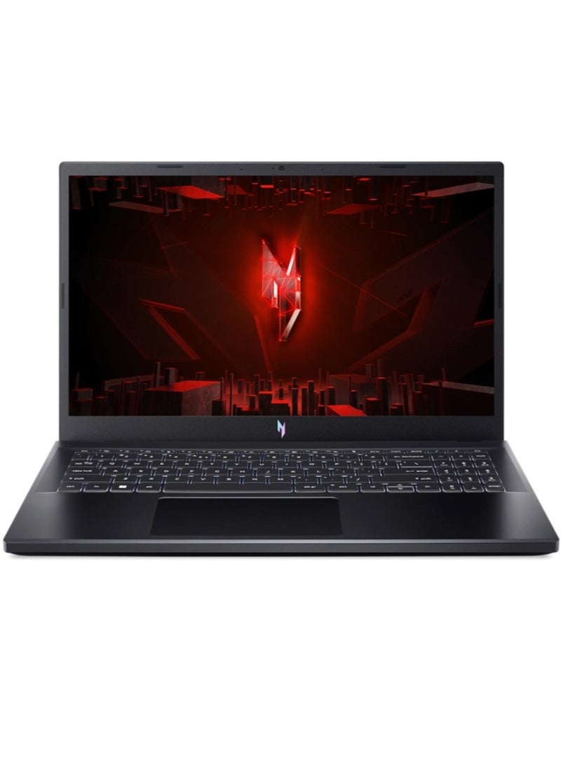 Acer Nitro V15 ANV15-51-73R8 Gaming Laptop With 15.6-Inch Full HD 144Hz, Core i7-13620H Processor/16GB RAM DDR5/512Gb NVMe SSD/Nvidia RTX 4050 6Gb GDDR6/Windows 11 Home/ English Obsidian Black - Image 1