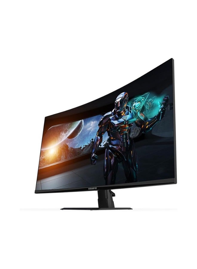 GIGABYTE - GS32QC 31.5 165Hz 1440P Curved Gaming Monitor Black - Image 1