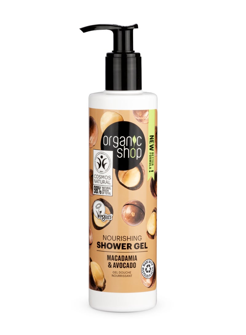 Organic Shop Nourishing Shower Gel Macadamia And Avocado 280ml - Image 1