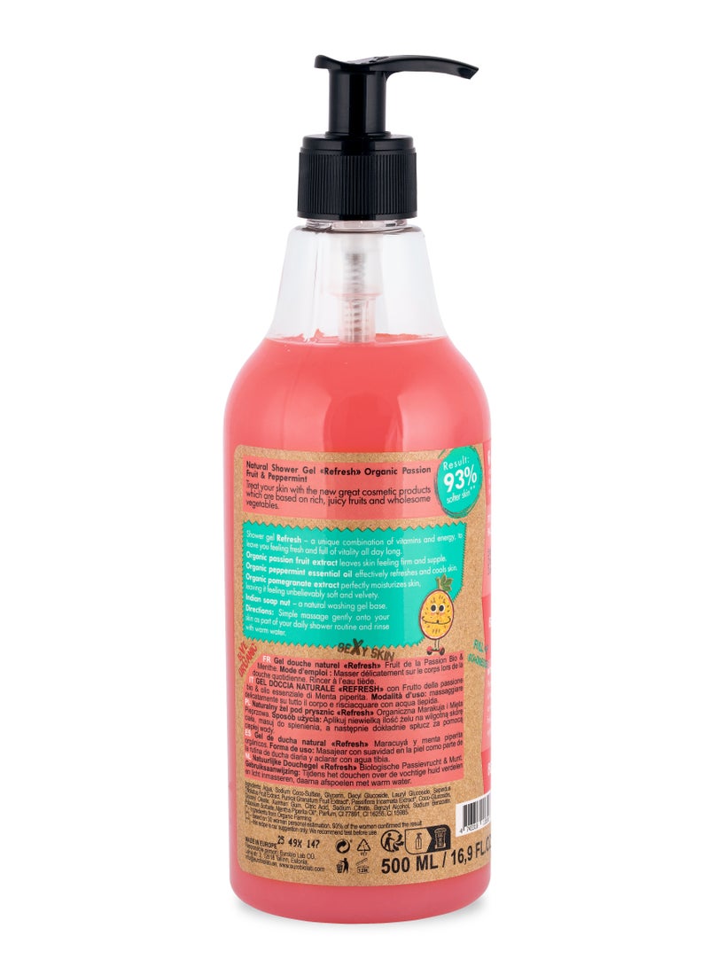 Organic Shop Natural Shower Gel Refresh 500ml - Image 2