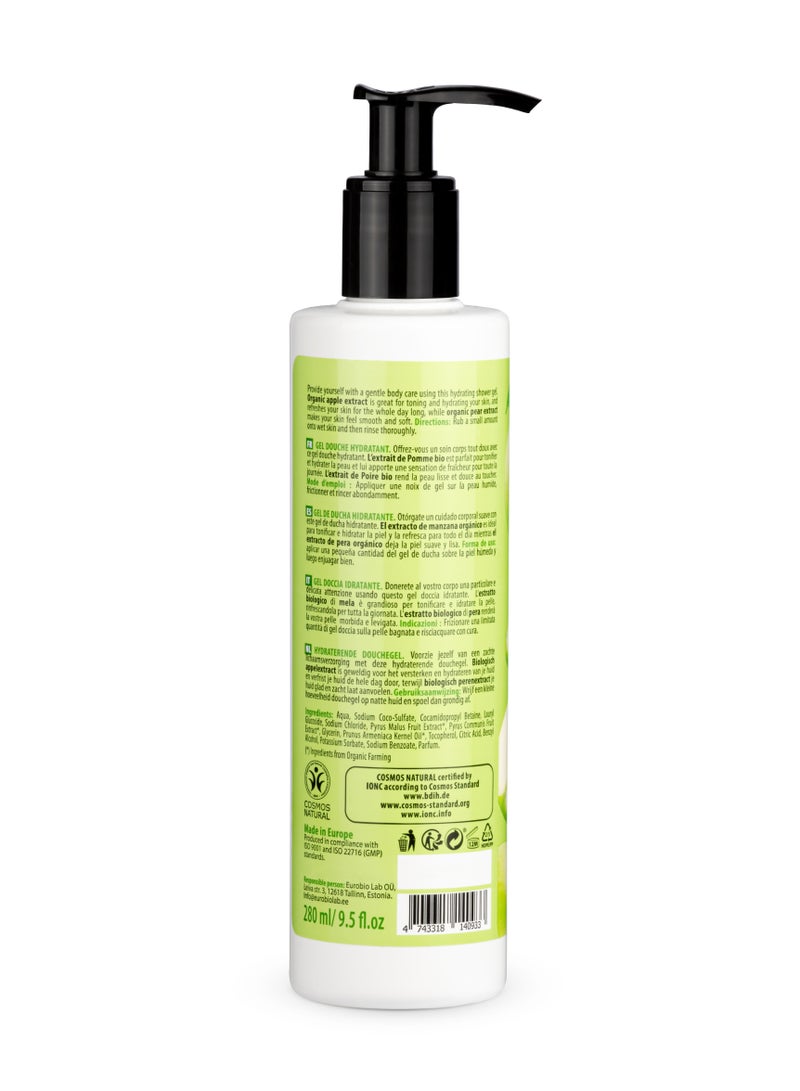 Organic Shop Hydrating Shower Gel Apple And Pear 280ml - Image 2