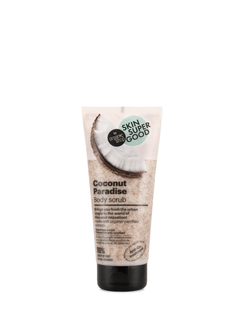 Organic Shop Coconut Paradise Body Scrub. Anti-Ox Treatment 200ml - Image 2